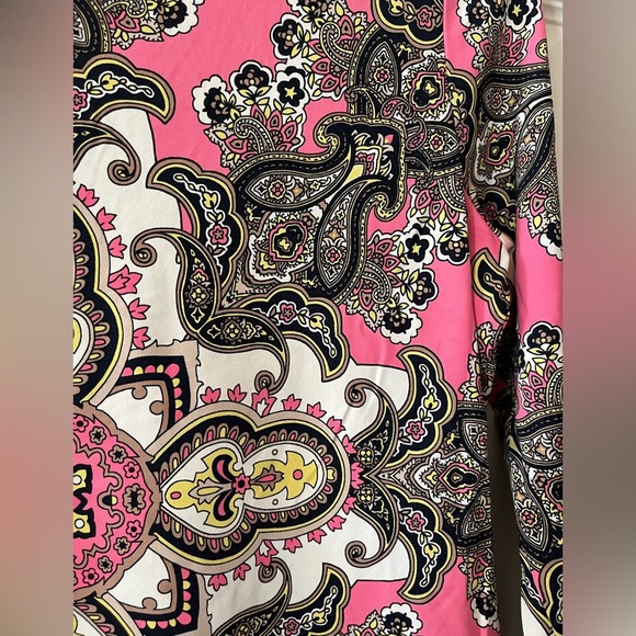 Charter Club Elegant Patterned 3/4 Sleeve Blouse Women’s Petite Small - Picture 2 of 14